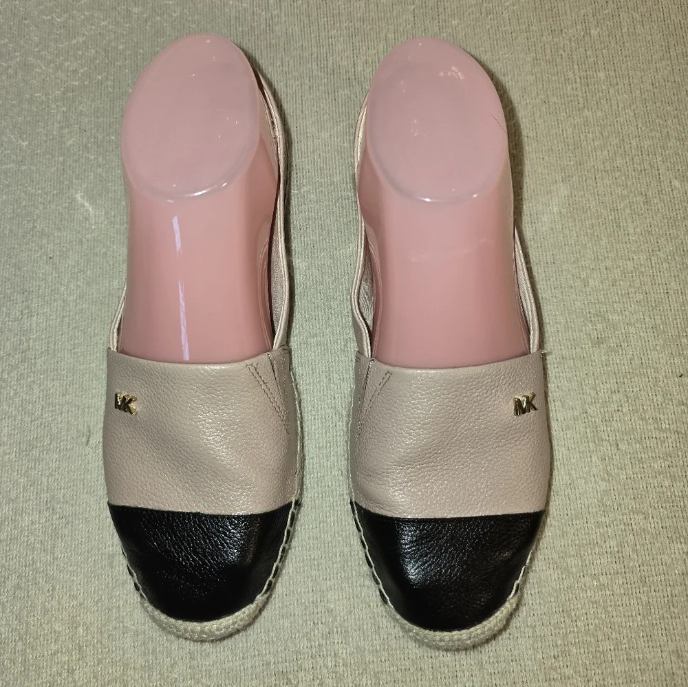 Michael Kors Kendrick Beige and Black Espadrilles size 6